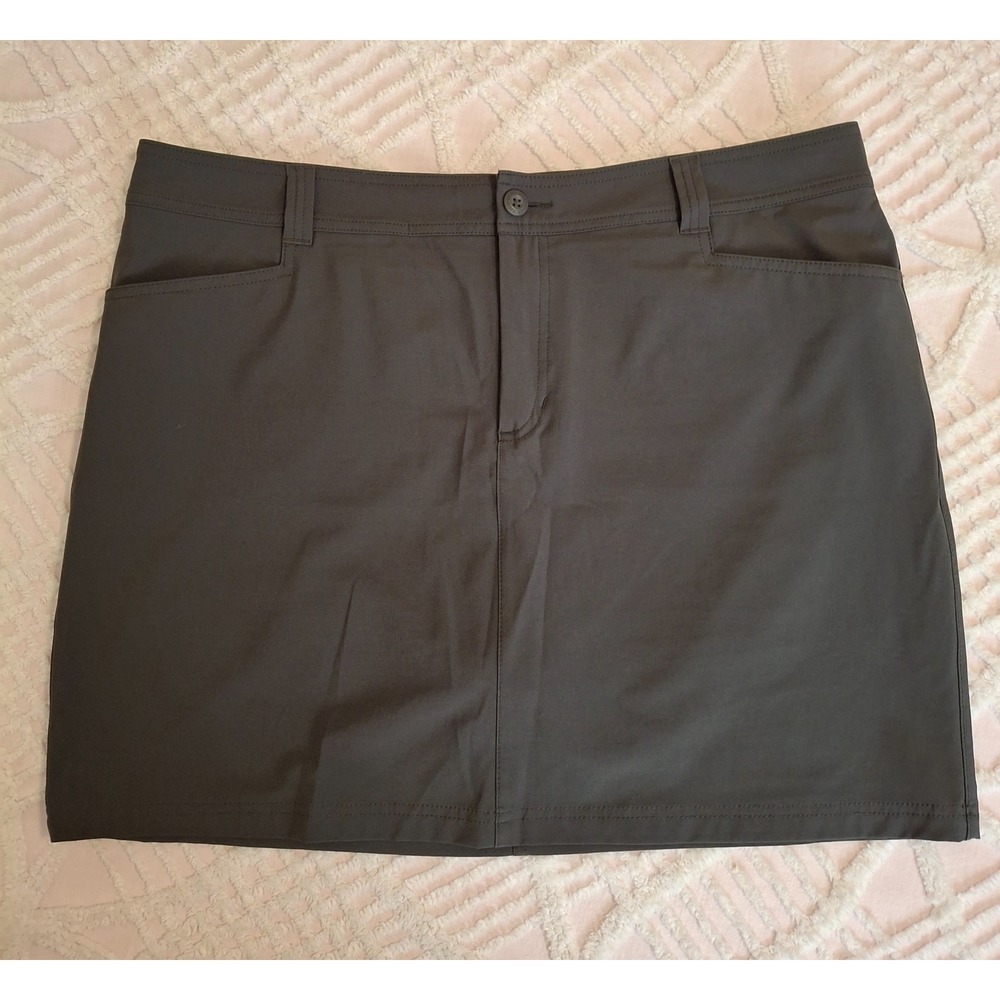 Eddie Bauer‎ Women 16 Skort Dark Gray Travex Hiking Golf Active Stretch